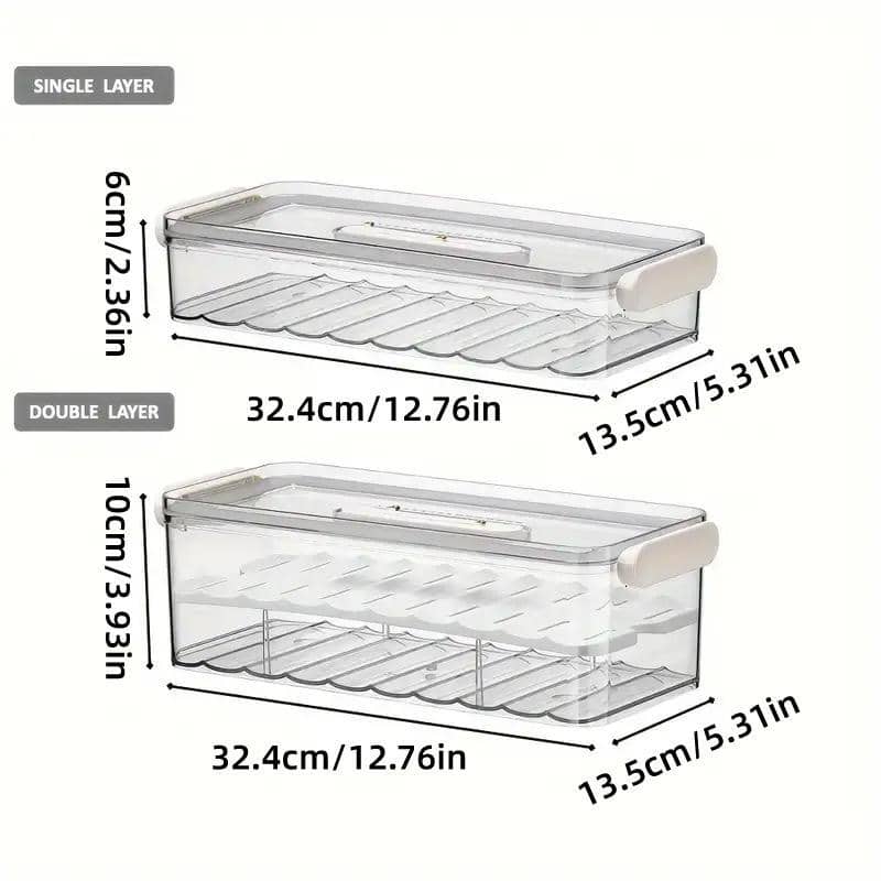 Food Storage Containers, 2 Pack - Single Layer, 32.4 x 13.5 x 6 cm - view 4