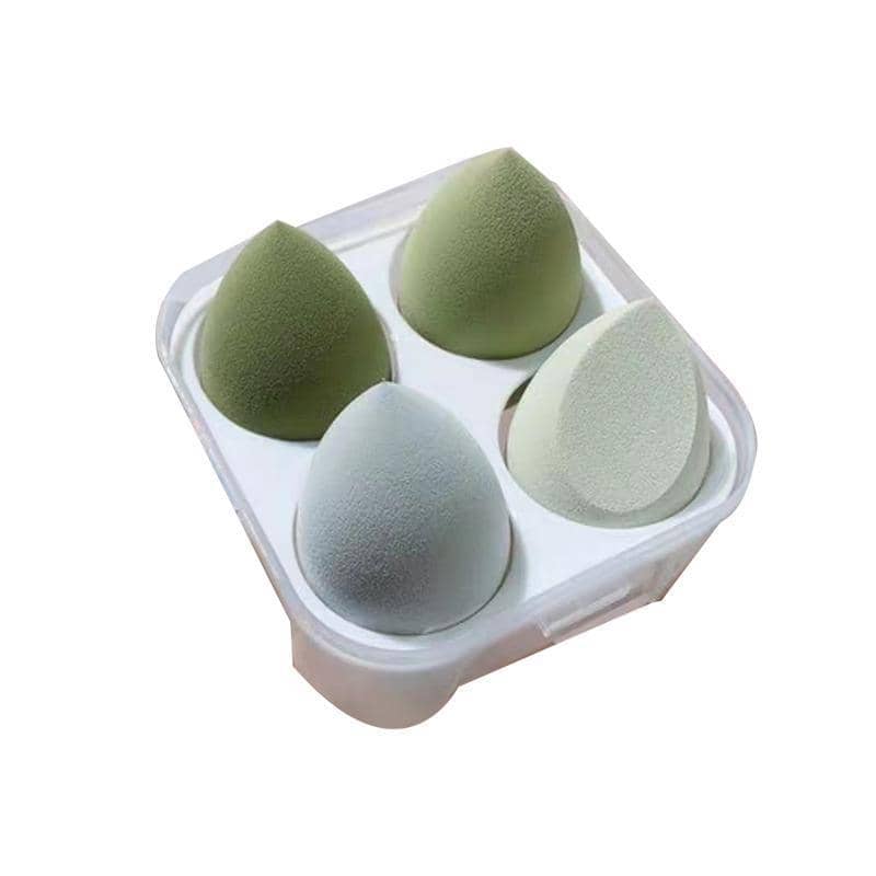 Foundation Blender Makeup Sponges, Pack of 4 - Green