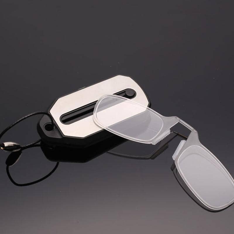 Frameless Nose Clip Reading Glasses - Black, +1.50 Strength - view 4