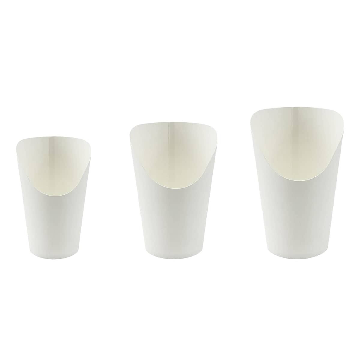 French Fry Paper Cups Food-Safe Oil-Resistant, Pack of 100 - 14 oz - view 3