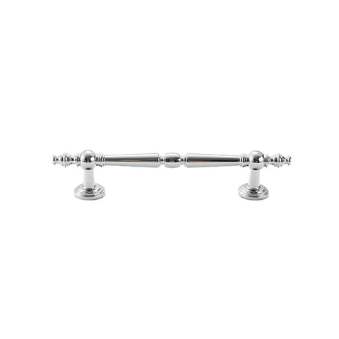 French Style Wardrobe Handle, 128 mm Hole Spacing - Silver