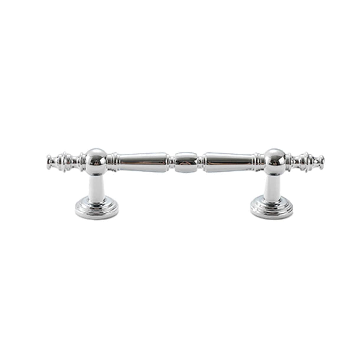 French Style Wardrobe Handle, 96 mm Hole Spacing - Silver