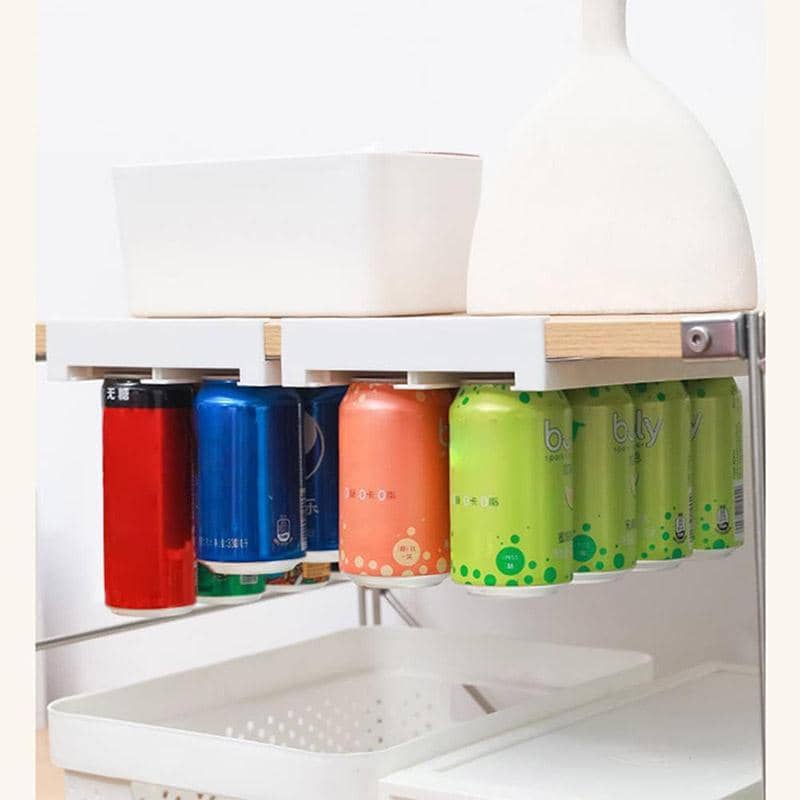Fridge Can Organiser with Adjustable Hanging Rack, 8-Can Capacity - view 5