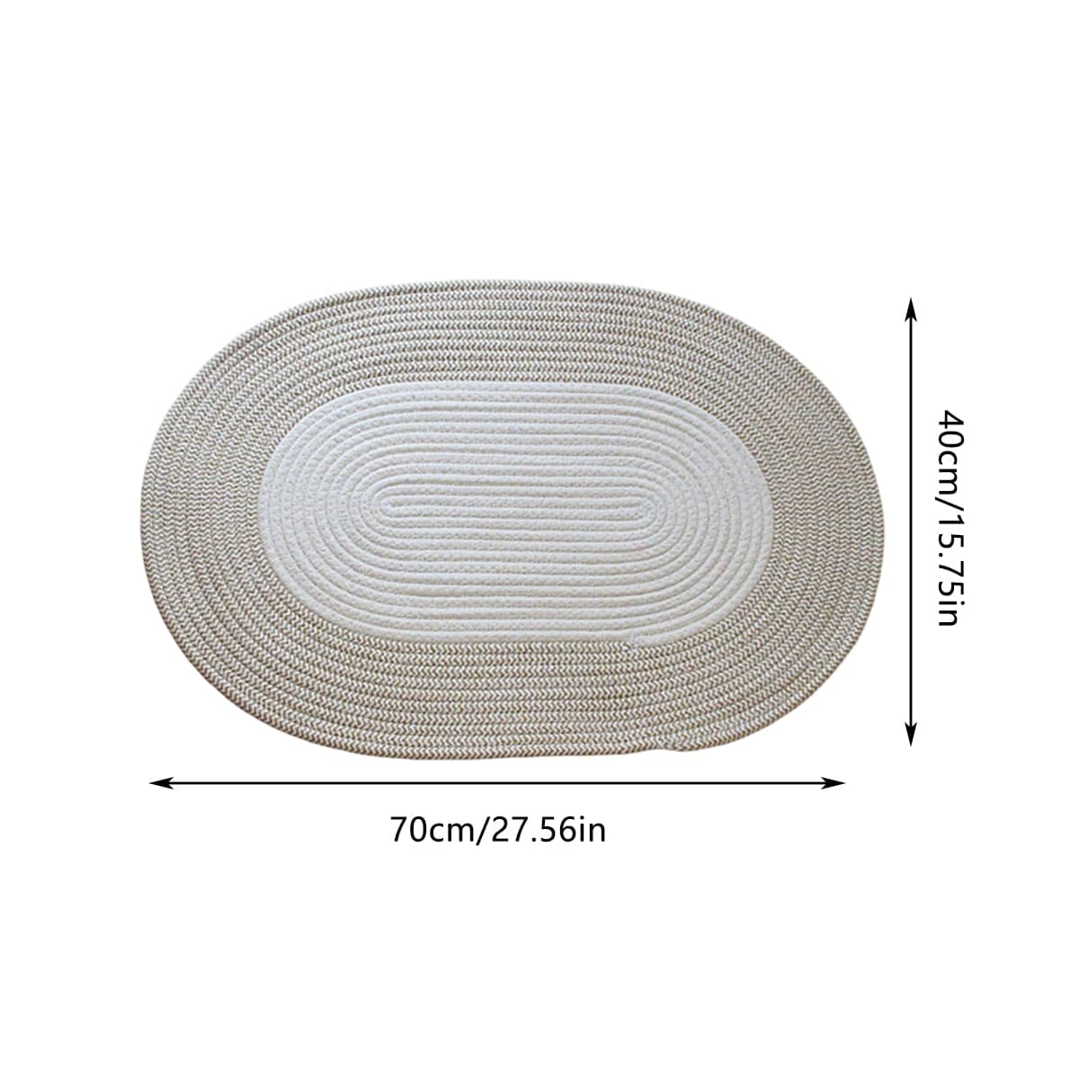 Front Door Mat Absorbent Non-Slip Water Resistant - Light Grey - view 4