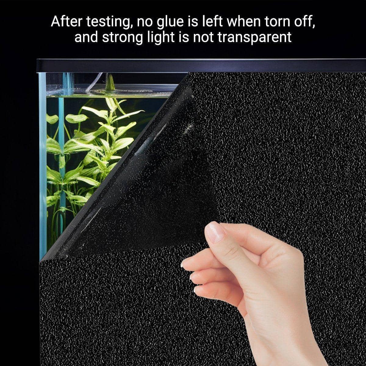 Frosted Black Aquarium Background Sticker, 10 Pack - 42 x 60 cm - view 4