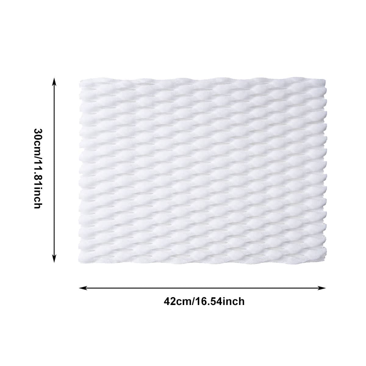 Fruit Protective Foam Mesh Pads, 50 Pack, 30 x 42 cm, White - view 3