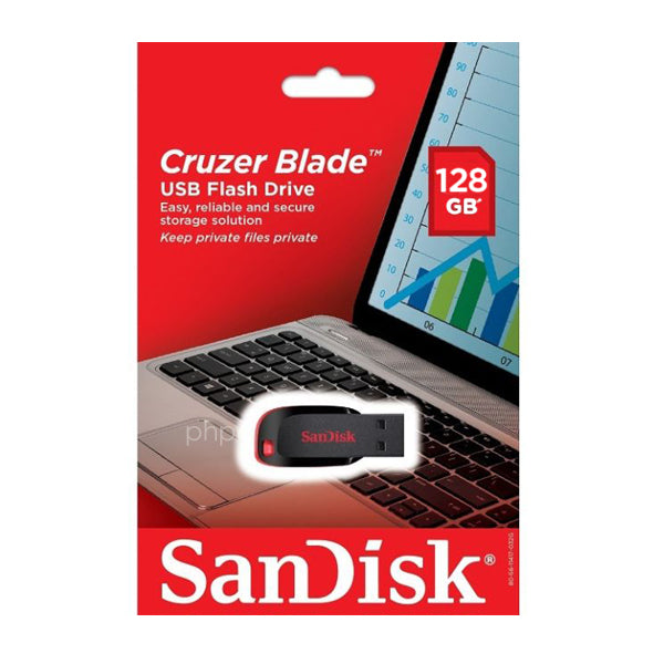 Sandisk Cruzer Blade CZ50 128GB USB Flash Drive - SuperSaverAU - view 3