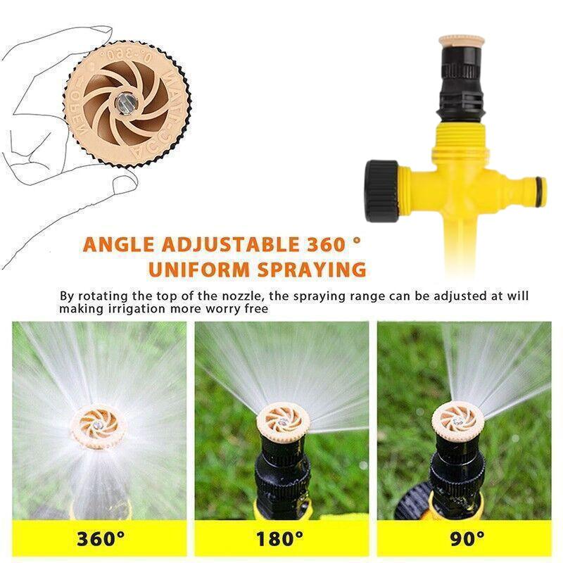 Garden Lawn Sprinkler Adjustable 360 Degree Rotation - Pack of 2 - view 5