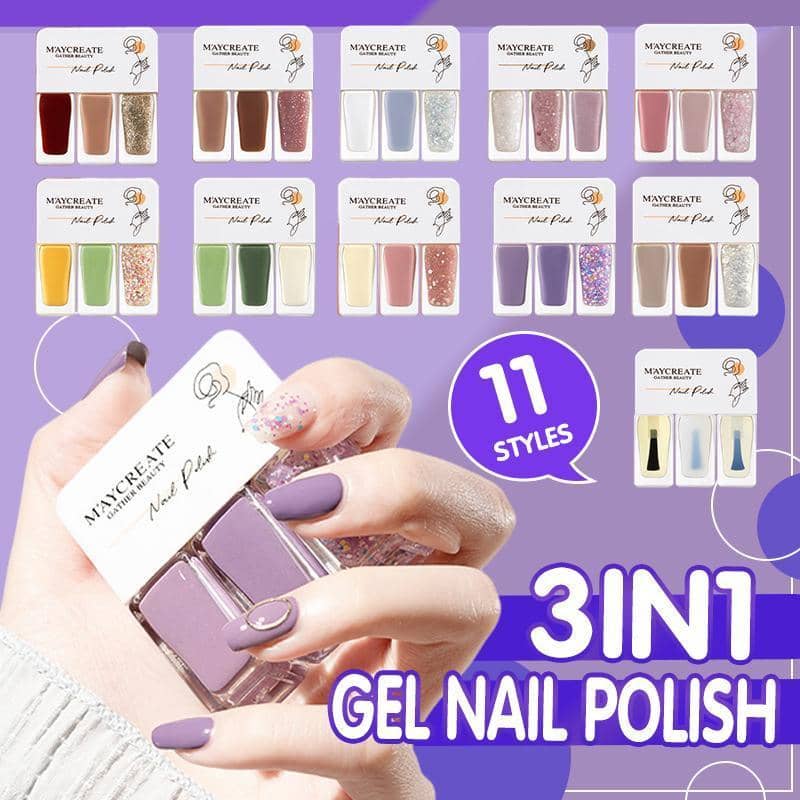 Gel Nail Polish Trio Set, 3 x 4g Bottles - Shade 19 - view 2