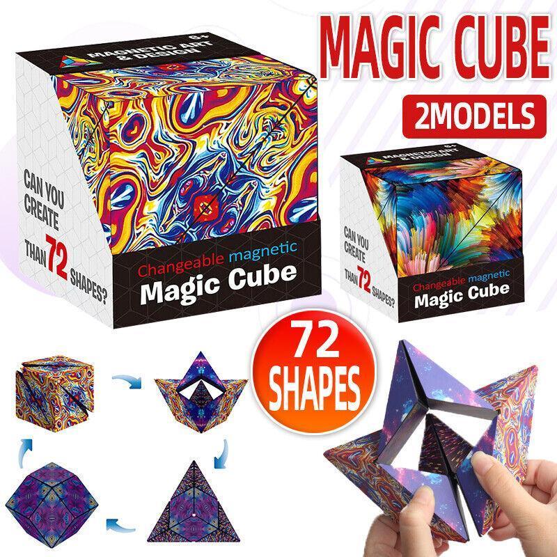 Geometric Puzzle Cube, 2.4 Inch (6.1 cm) - Flame Pattern - view 2