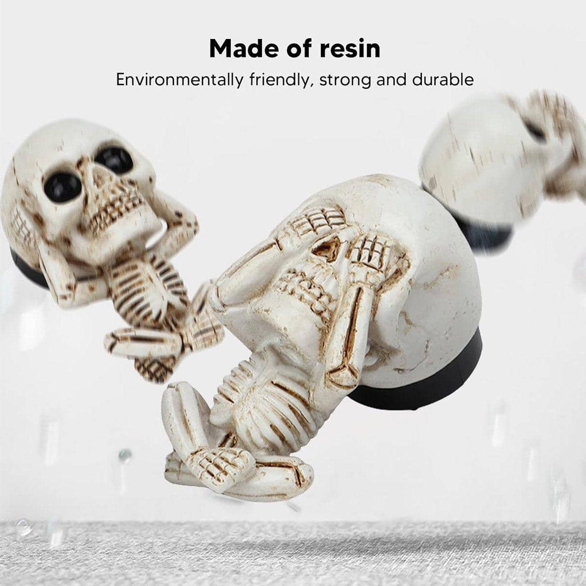 Ghost Head Skull Car Air Vent Decorations Set of 3, Halloween Ornaments - view 4
