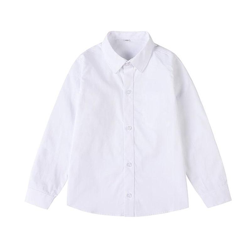 Girls Peter Pan Collar Long Sleeve School Shirt - White, Size M (Bust 94 cm) - view 3