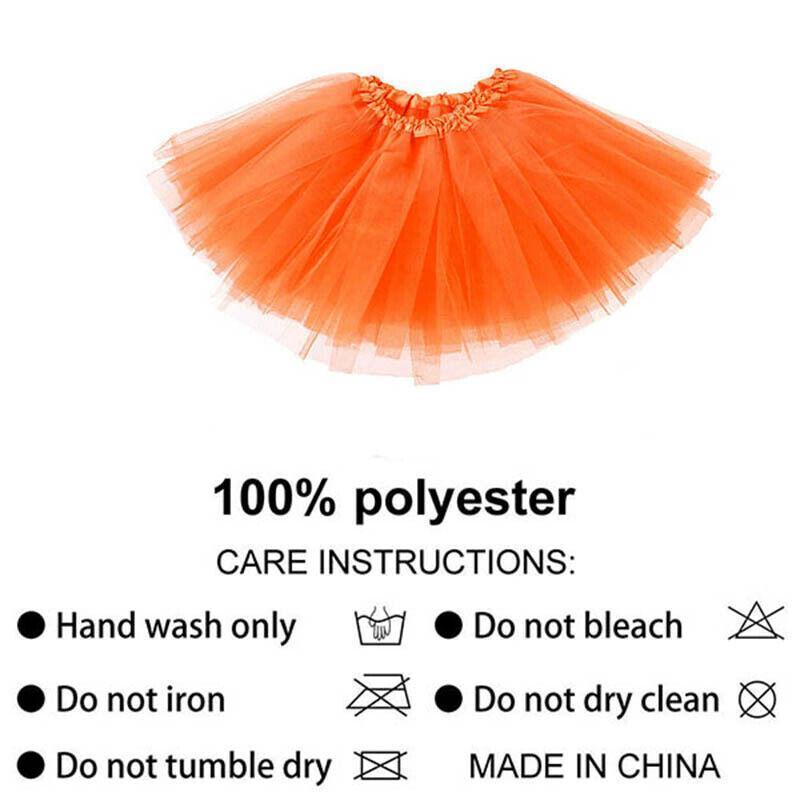 Girls Tutu Skirt 3 Layer Tulle Princess Party Costume - Blue - view 9
