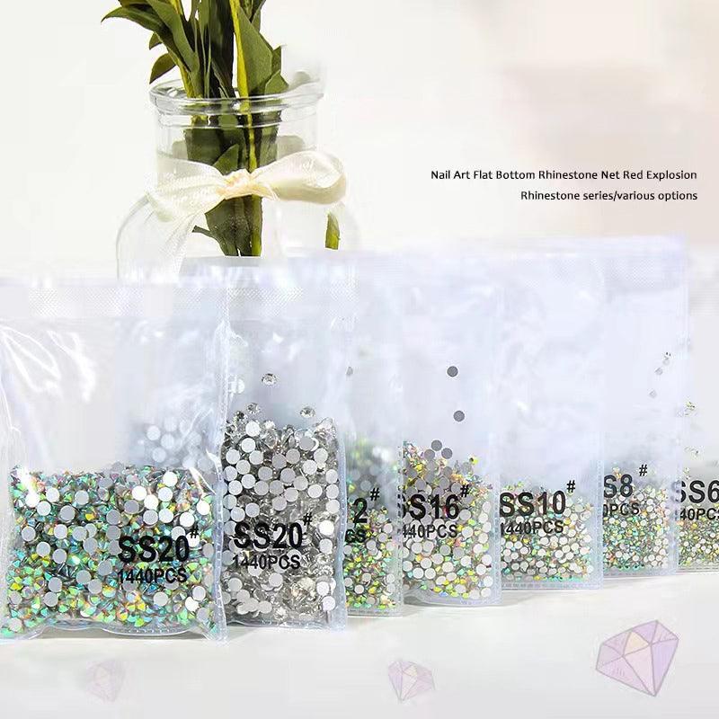 Glass Nail Art Rhinestones, About 1440 Pieces - Clear Crystal SS5 - view 15