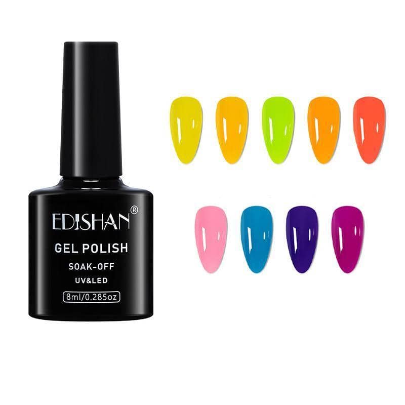 Glow in the Dark Gel Nail Polish 8ml - Neon Yellow - view 3