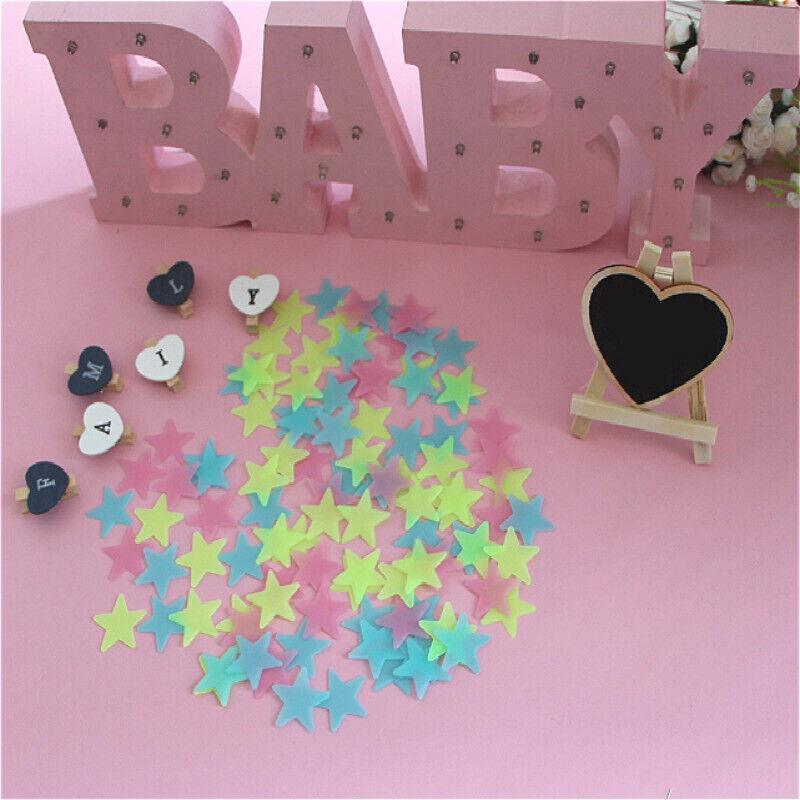 Glow in the Dark Star Wall Stickers, Pack of 100 - Green - view 4