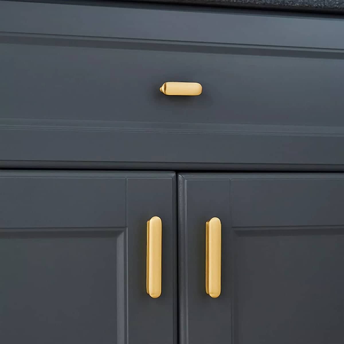 Gold Cabinet Handle - 6.4cm Hole Spacing, 8.8cm Long - view 5