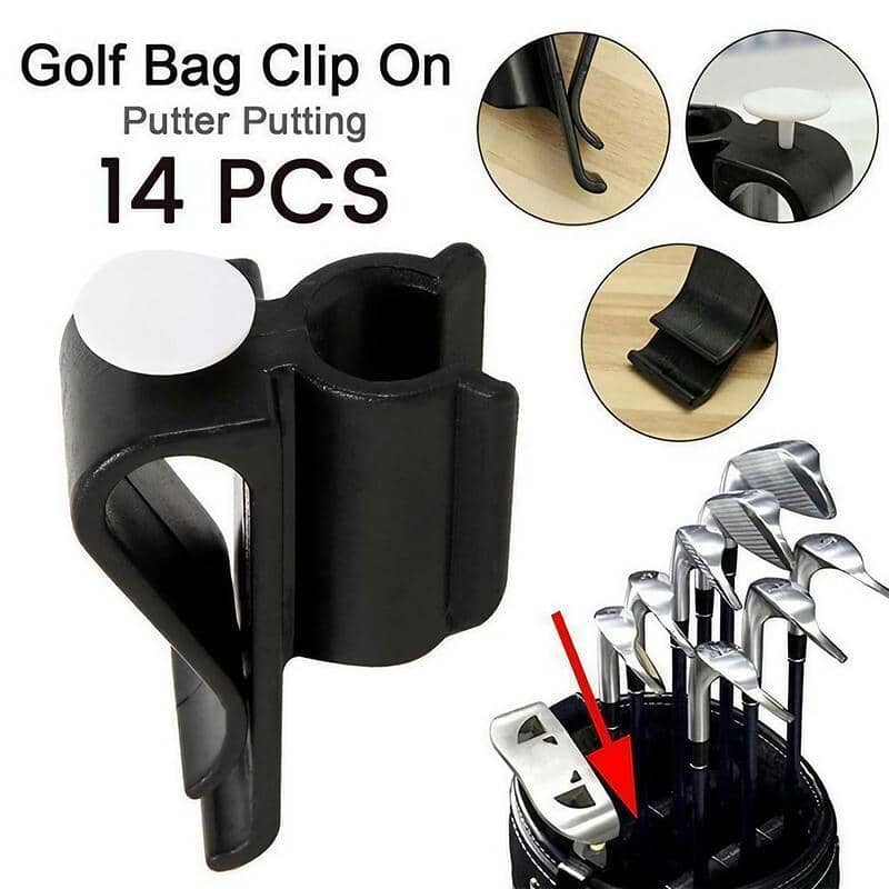 Golf Bag Putter Clamp Holder Clip on Organiser, Pack of 14 - view 5