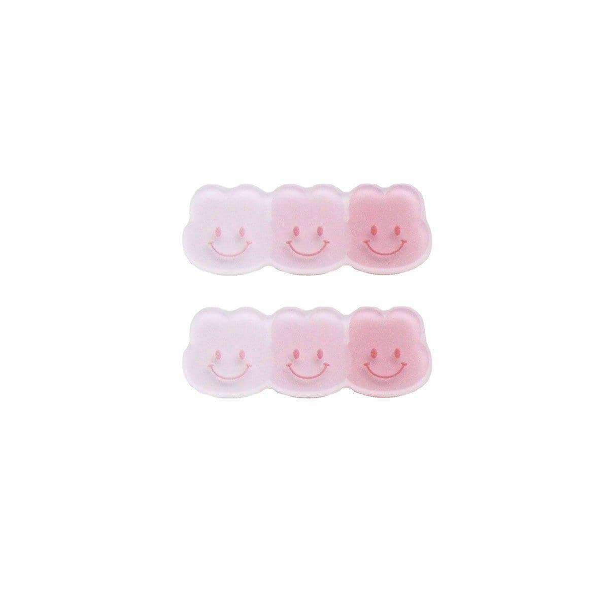 Gradient Duck Beak Hair Clips for Kids - Light Pink Bear Shapes