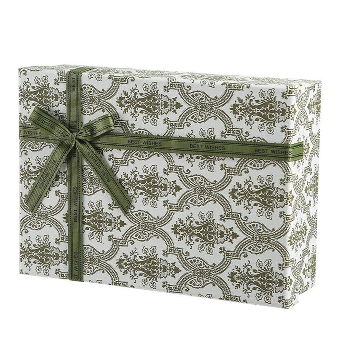 Green and White Vintage Gift Boxes for Birthdays and Weddings, Pack of 10 - 16 x 10 cm