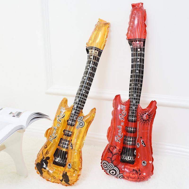 Guitar Foil Balloon for Rock and Roll Music Party Decoration, 29 x 85 cm - Red - view 4
