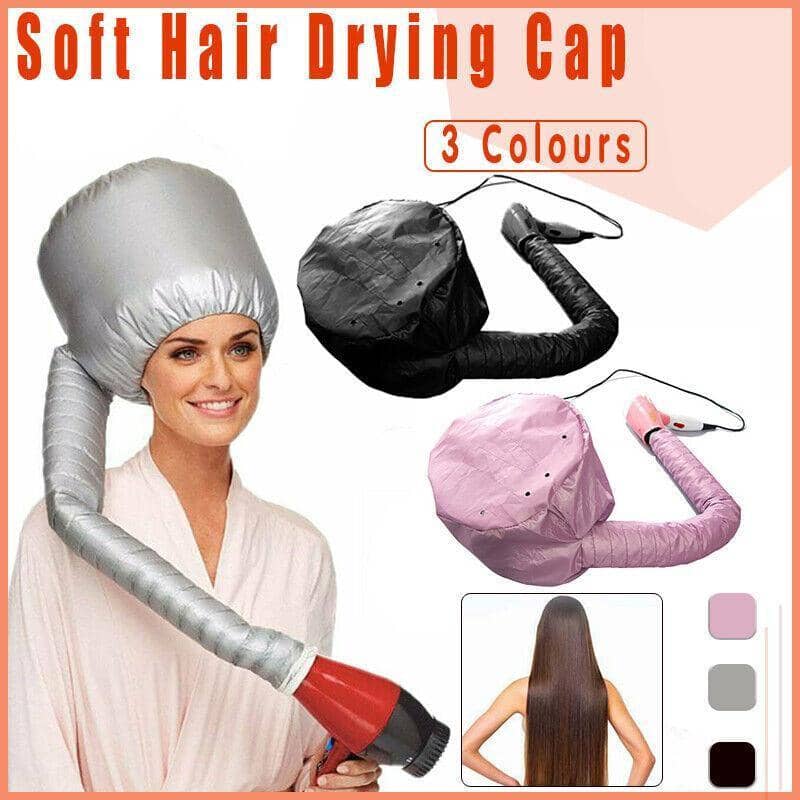 Hair Drying Bonnet Cap for Hot Oil and Deep Conditioning Treatments - Silver - view 2