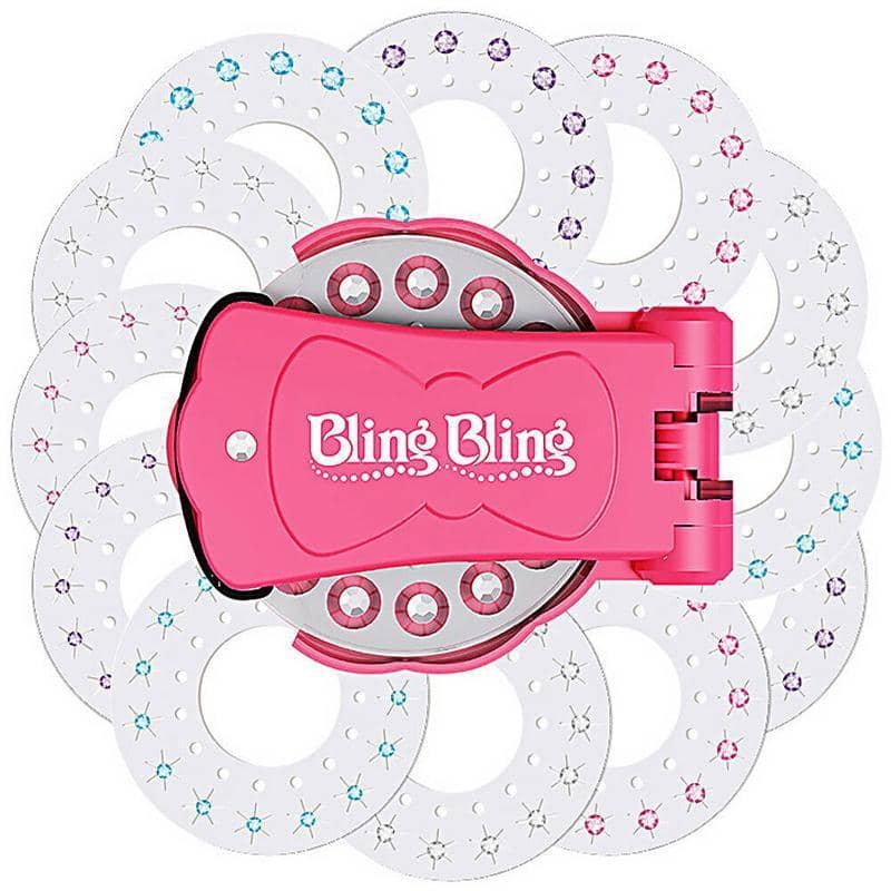 Hair Gem Stapler Kit for Girls - Diamond Sticker, Pack of 12 - view 4