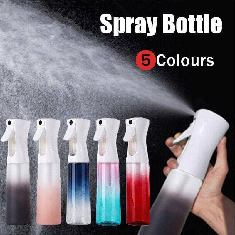Hair Water Spray Bottle 300ml Continuous Fine Mist - Pink and Blue - view 2
