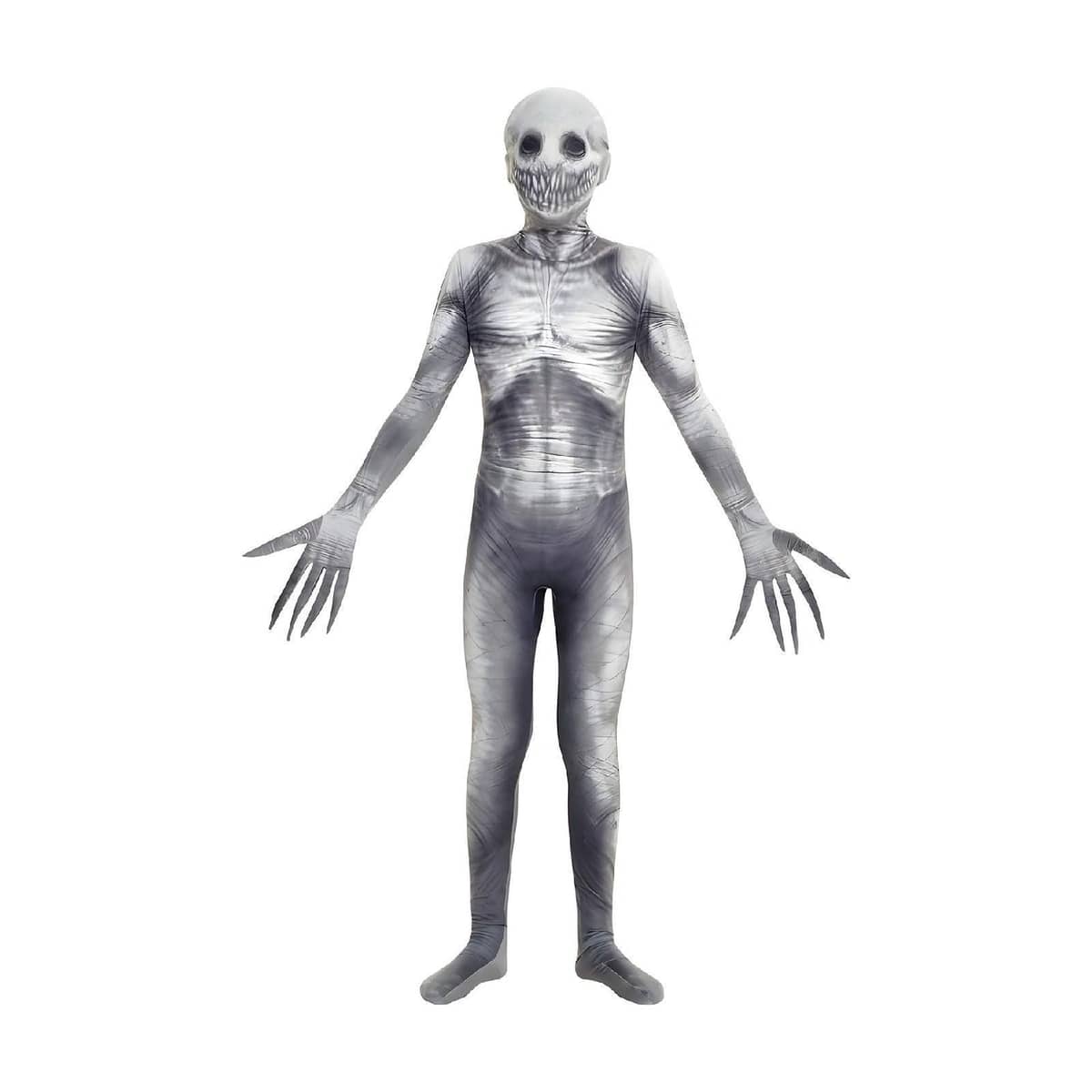 Halloween Skeleton Jumpsuit Cosplay Costume, Glow in the Dark - 120 cm