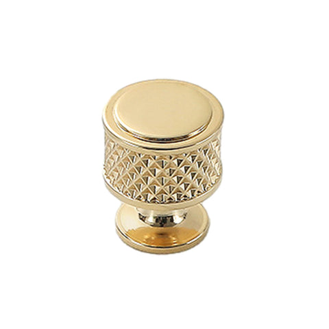 Hammer Pattern Cabinet Handle for Wardrobe and Drawers - Golden, Single Hole