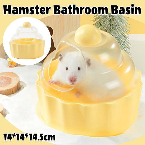 Hamster Bathroom Basin Non Toxic Anti Slip Sand Bath and Toilet for Small Pets