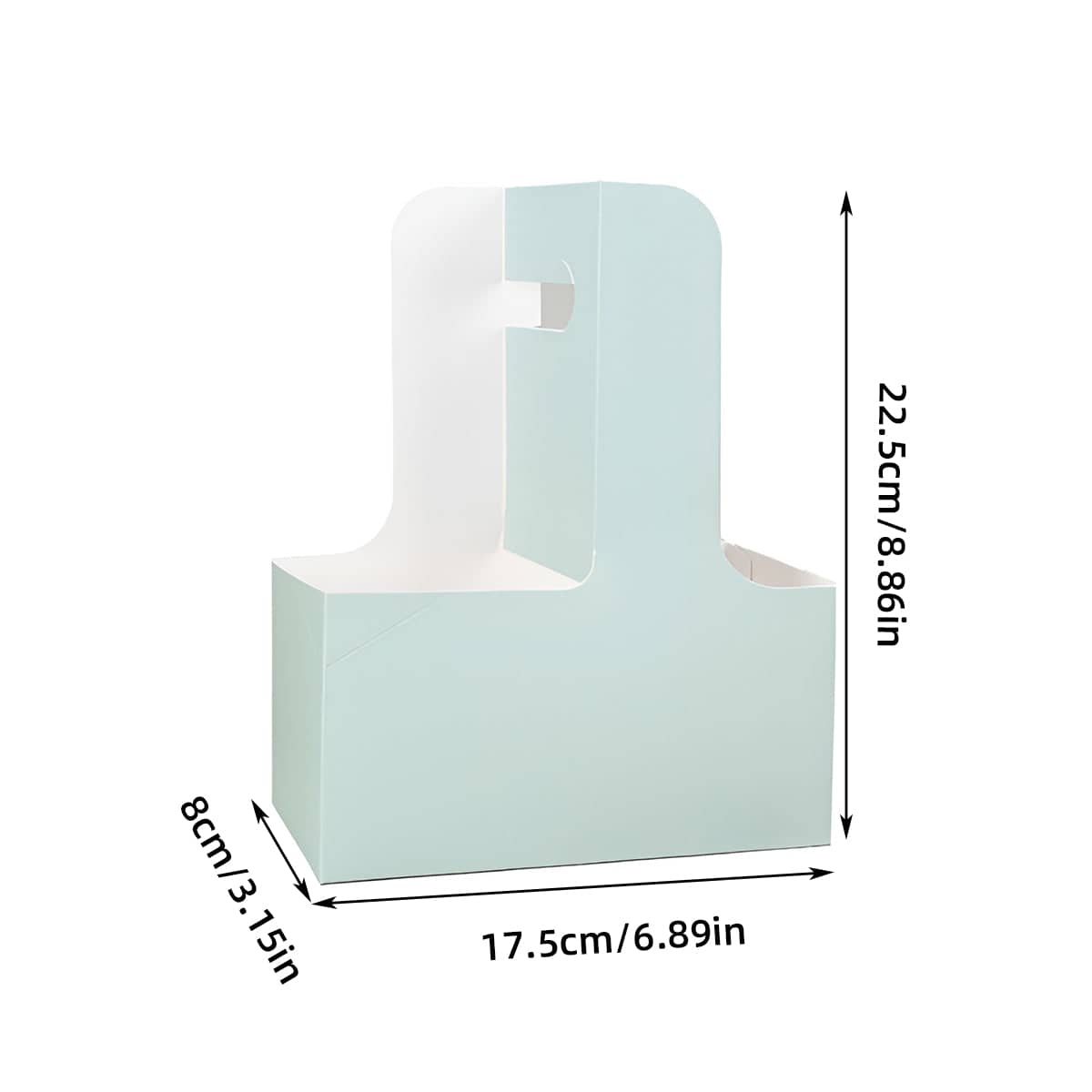 Handheld Double Cup Holders, Paperboard, Pack of 50 - White - view 4