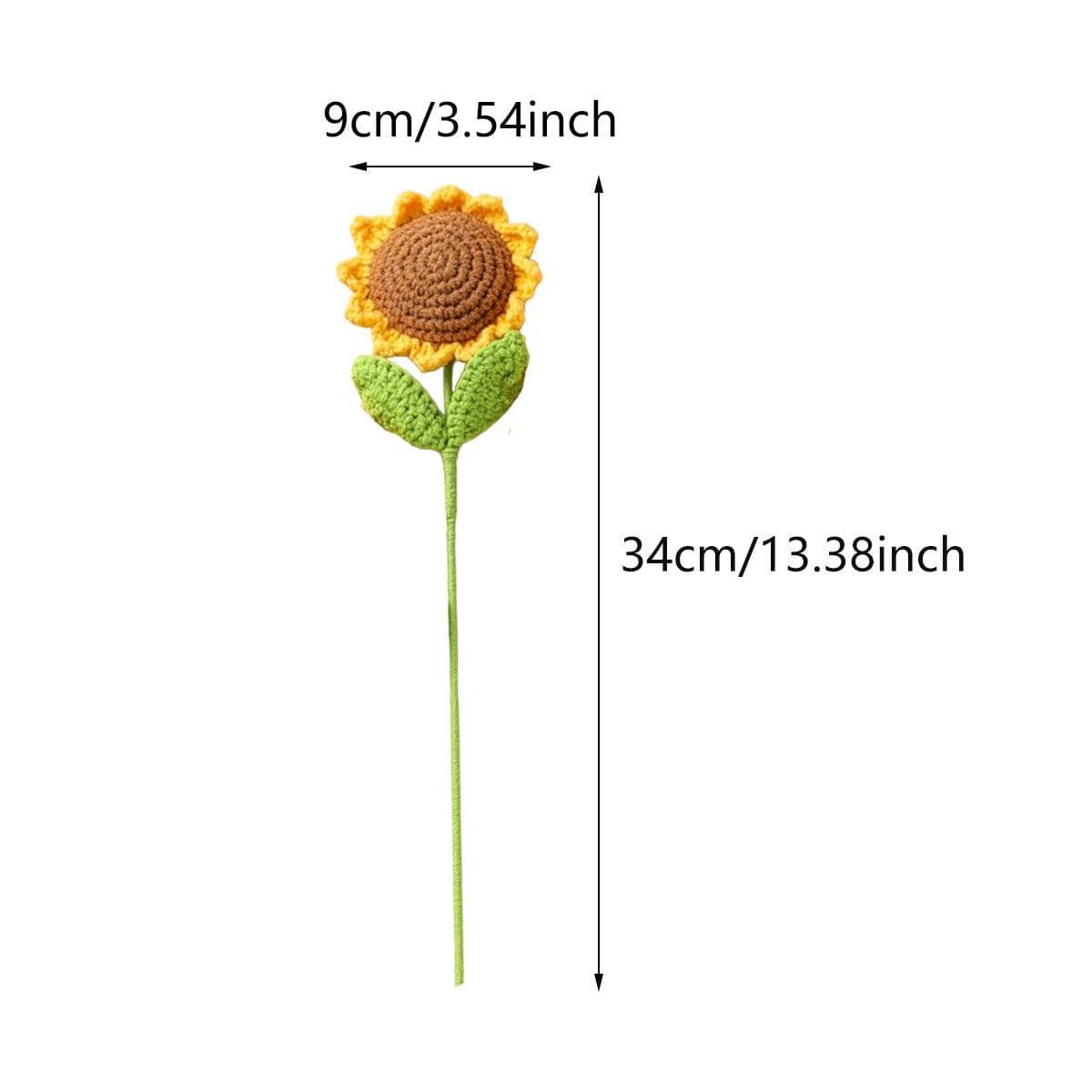 Handmade Smiley Wool Sunflowers, Gift for Teachers, Pack of 8 - view 3