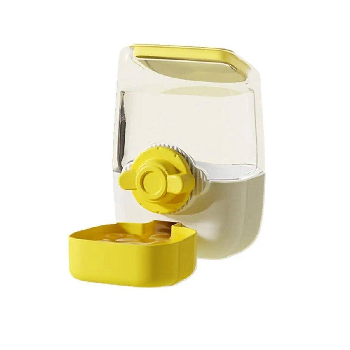 Hanging Automatic Pet Water Dispenser for Cages, 1000 ml - Yellow