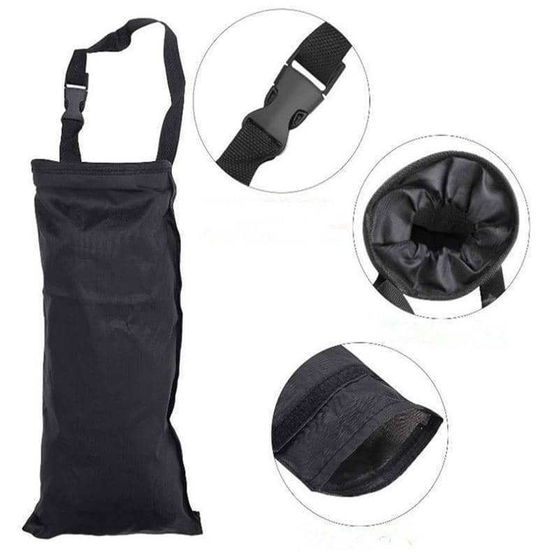 Hanging Car Rubbish Bags, Black Oxford Cloth, Pack of 2 - view 2