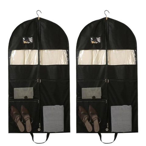 Hanging Clothes Dust Cover Storage Bag, Pack of 2 - 130 cm