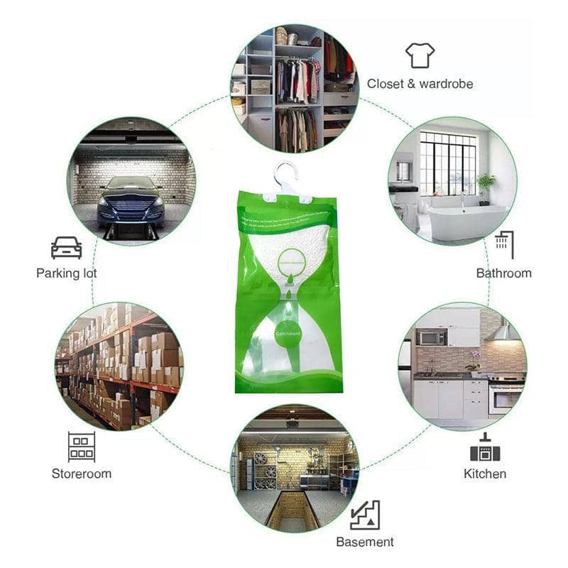 Hanging Moisture Absorber Dehumidifier Bag for Wardrobe Closet Storage - view 4
