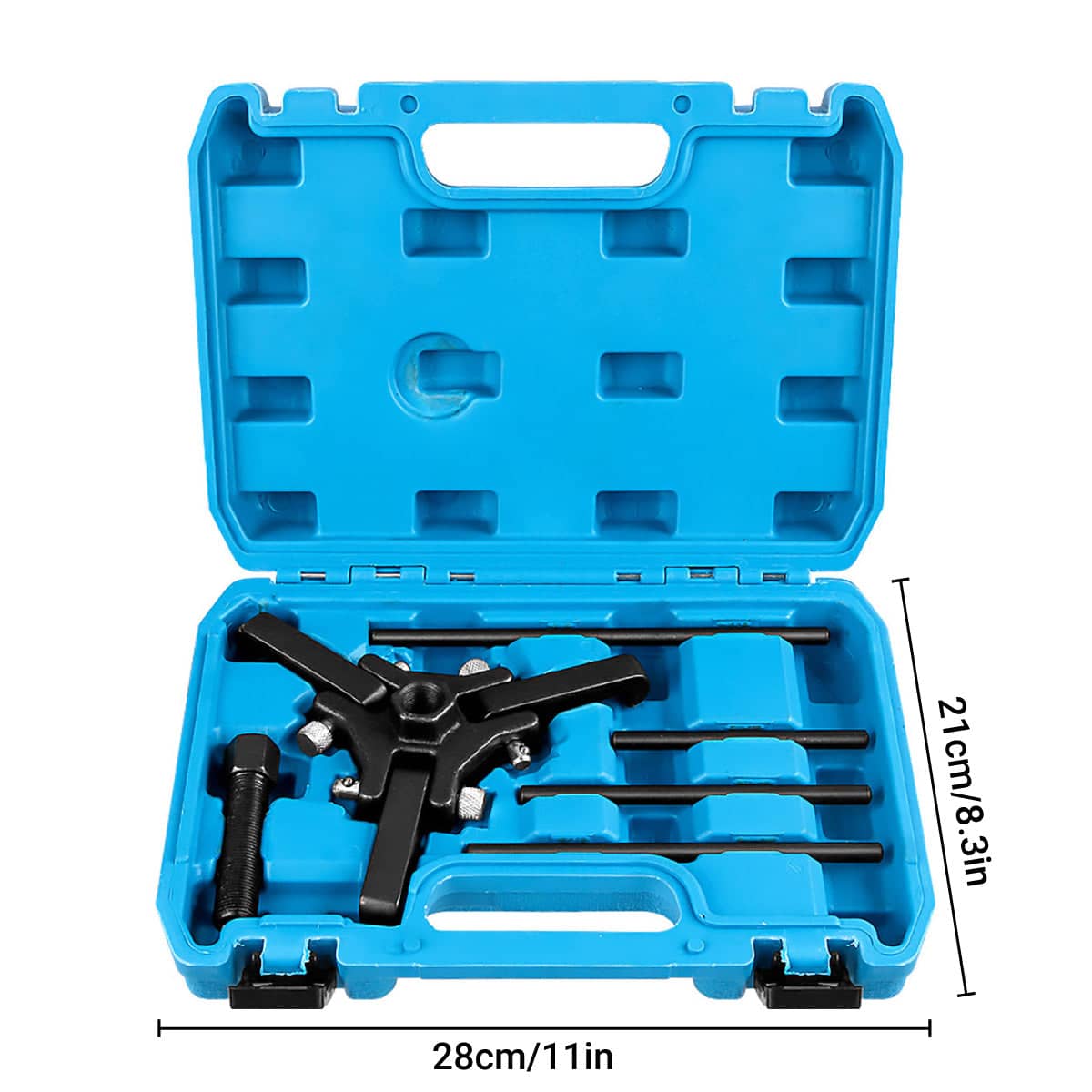 Harmonic Balancer and Crankshaft Pulley Puller Kit, 6 Piece Set with Carry Case - view 3