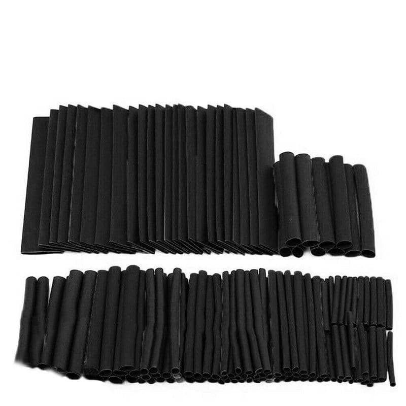 Heat Shrink Tubing Assortment Kit, Wire Insulation Sleeving - Pack of 150, Black