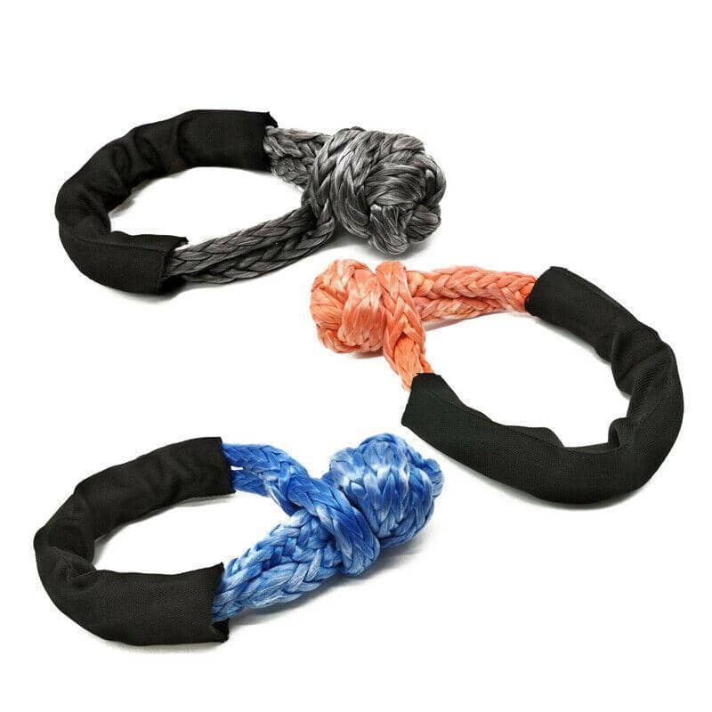 Heavy Duty 55 cm Soft Shackle Recovery Rope, 16 Tonne Breaking Load - Blue - view 3