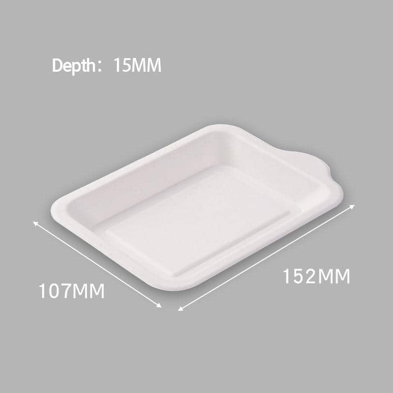 Heavy Duty Square Disposable Party Plates Eco Friendly, Pack of 500, White - view 5