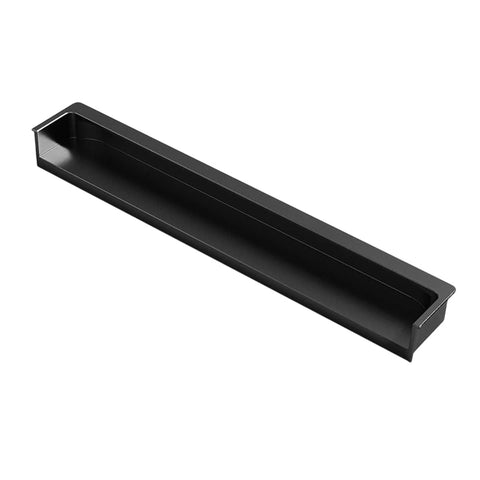 Hidden Recessed Cabinet Handle - Black, 200mm