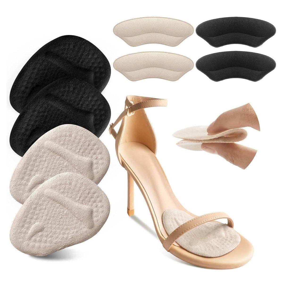 High Heel Cushion Pads Forefoot and Heel Inserts, 8 Pairs - view 4