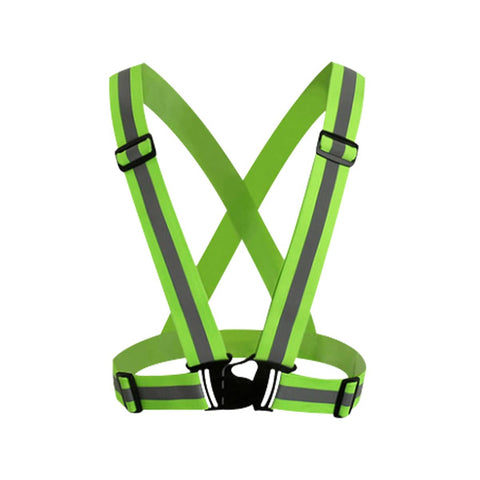 High Visibility Reflective Safety Vest for Running and Cycling - Lime Green