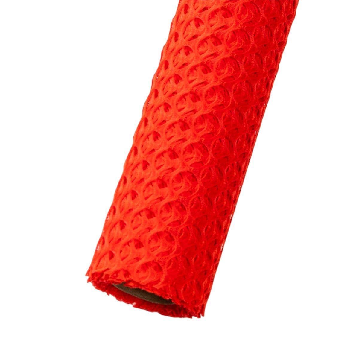 Hole Mesh Floral Wrapping Paper, 5 Rolls - Red