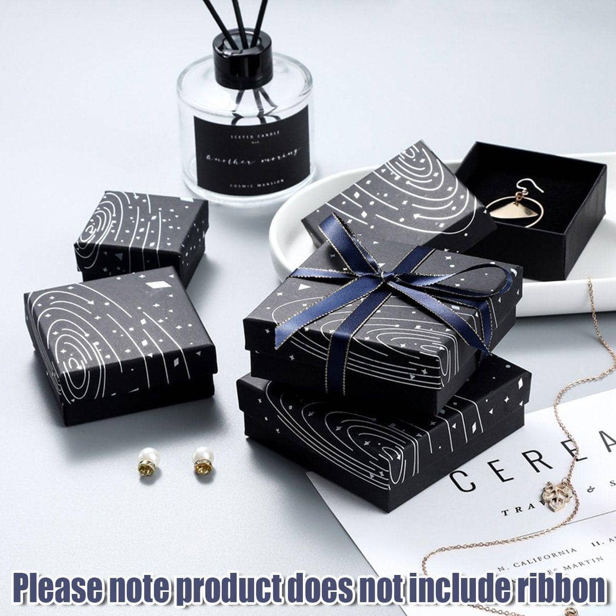 Holographic Foil Jewellery Gift Boxes, Pack of 20 - 7 x 7 x 3 cm - view 5