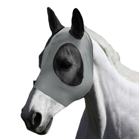 Horse Fly Mask with UV Protection - Grey