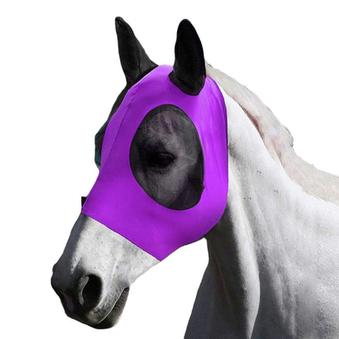 Horse Fly Mask with UV Protection - Purple