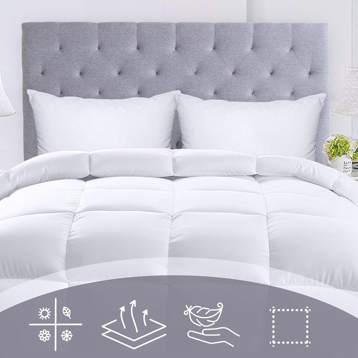 Hotel Quilt Core Queen 210 x 210cm - Cotton Finish Microfibre Quilt - view 7