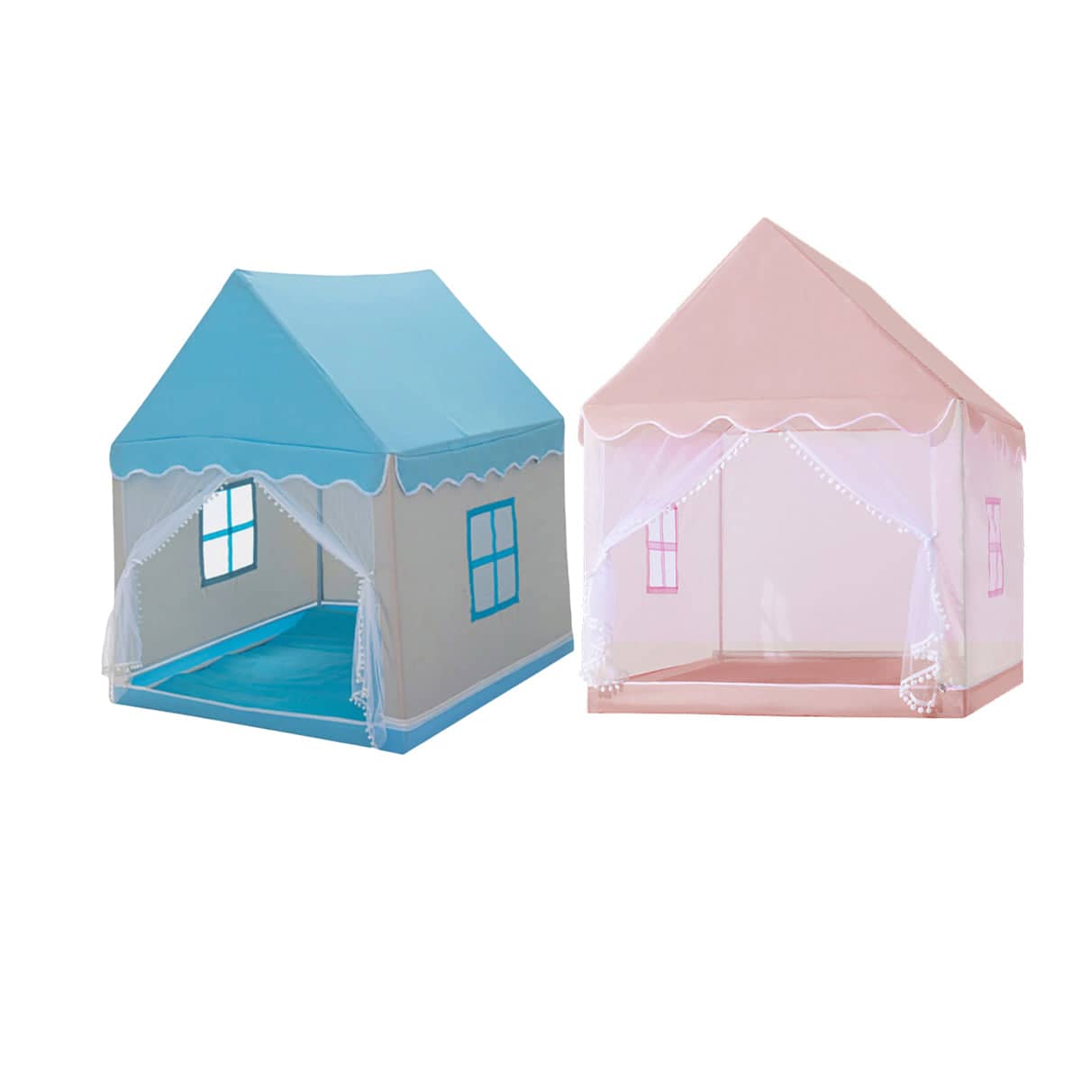 Indoor Kids Castle Play Tent - Blue - view 3